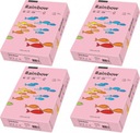 Rainbow A4 kopírovací papier 80g 500 listov ružový x4