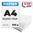 Technický papier BRYSTOL biely hrubý 300g A4 100 listov.