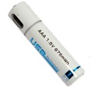 Nabíjacia AAA micro USB batéria 675 mWh 1,5V CE