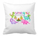 Detský vankúšik DINOSAURS do škôlky PERSONALIZÁCIA