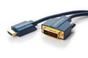 HDMI-DVI -D M/M 3D Ultra HD 4K zlatý HQ kábel 2m