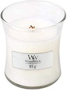 WOODWICK VÁZA NA Sviečku s vôňou BIELY TEAK 85G