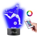 Stolná lampa Led socha Kylian Mbappe futbalový hráč národný rytec