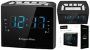 ALARM RÁDIO KRUGER&MATZ PAMÄŤ FM RÁDIA 10 STANIC BUDÍK S DVOJITÝMI LED diódami