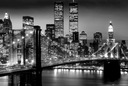 New York Manhattan At Night - plagát