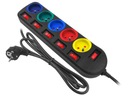 POWER STRIP 5 metrový čierny predlžovací kábel