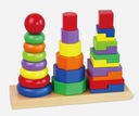 SADA 3 VZDELÁVACÍCH BLOKOV VEŽA PYRAMÍD