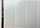 Nálepky (popisy) pre farebné tabuľky (tipy) #18 - Transparent Matte