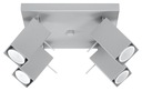 Stropné svietidlo MERIDA 4 Grey GU10 pre LED SL.0458 SOLLUX