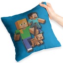 MODRÝ VANKÚŠ PRE FANOUŠKU AKO DARČEK MINECRAFT CREEPER MÓDNY DIZAJN