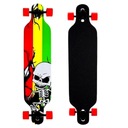 Skateboard Longboard NILS SKELETON RASTA ABEC9