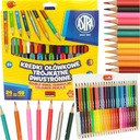 Obojstranné trojhranné farebné ceruzky Astra 48 col