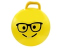 Skákací lopta so žltým emotikonom