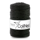 Colinea String sa prepletala pre makramu 100% bavlnu, 5 mm 100 m, čierna