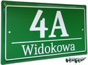 Doska ADRESA - KOV - Zelená - UV