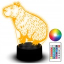 LED NOČNÁ LAMPA CAPYBARA ANIMAL 3D MEM TIK TOK
