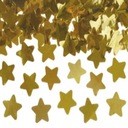BUNCH CONFETTI Zlaté hviezdy 60cm