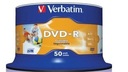 50x Verbatim DVD-R na tlač koláčov 50