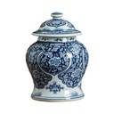 Ozdoby na stôl z keramickej vázy modro-biela