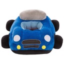 Plyšová sedačka pre deti Auto - modrá