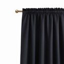 Blackout Curtain on Tape LAUREL black