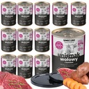 UNISMAK mokré krmivo pre psov hovädzie SET 12x410g VEČKO ZDARMA UNISZKI