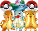 Sada narodeninových fóliových balónov POKEMON GO, 6 ks.