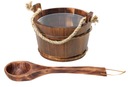 SAUNA SET BEJ DREVENÉ VEDRO A VEDO 3,6L