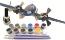 1:72 PZL P-37B Łoś II + farby 2 štetce lepidlo