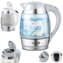 Łucznik sklenená kanvica 2200W, regulácia teploty, biela, 1,8L