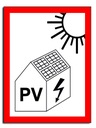 doska fotovoltaická inštalácia budova pvc sign