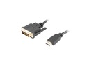 Adaptérový kábel Lanberg HDMIM - DVI-DM24+1 3m Dual