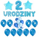 Sada balónikov 2 narodeninové modré ozdoby