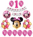 Sada balónikov Minnie Mouse 1. narodeniny + meno