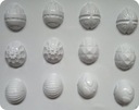 Veľkonočné vajcia vaječné pleseň pre 3D sadrové odliatky