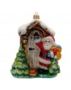 Vianočný stromček čačky Santa Claus do dverí, 14 cm