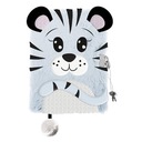 Diár A5 s visiacim zámkom, Woolacz Snow Tiger