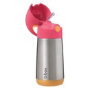B.box termofľaša - detská fľaša so slamkou 350ml Strawberry Shake