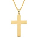 Klasický zlatý kríž 3 cm, punc 585