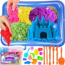 KINETICKÝ PIESOK 3kg + BAZÉNOVÉ FORMY SANDBOX