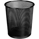 Odpadkový kôš okrúhly sieťovaný pod písací stôl, papier, 18l, 29,5 cm, čierny