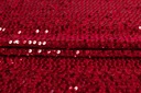 Úplet Velour Cuba Sequins Red 0,5 m PREMIUM