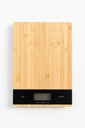 Bambusová elektrická kuchynská váha do 5 kg