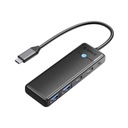 ORICO USB-C 4v1 Hub adaptér: USB 3.0 x2 + USB-C 3.0 + USB-C PD 100W