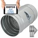 FILTER okrúhly pre krbovú turbínu DARCO 150mm POZINKOVANÝ DGP