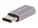 USB OTG adaptér: USB Type-C zástrčka - micro U zásuvka
