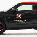 Nálepky na auto s dáždnikom v čiernej farbe