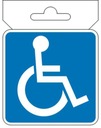 NÁLEPKA NA AUTO SAMOLEPIACA NÁLEPKA ZABLOKOVACIA MODRÁ 7 x 7cm