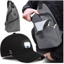 BATOH NA NÁSTENKU, BATOH DO MESTA NA JEDNO RAMENO, UNISEX + LED ZÁKLADNÁ ČIAPKA
