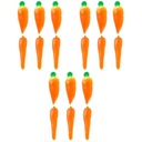 Home Decor Umelá mrkva Mini Carrots Crafts 18ks